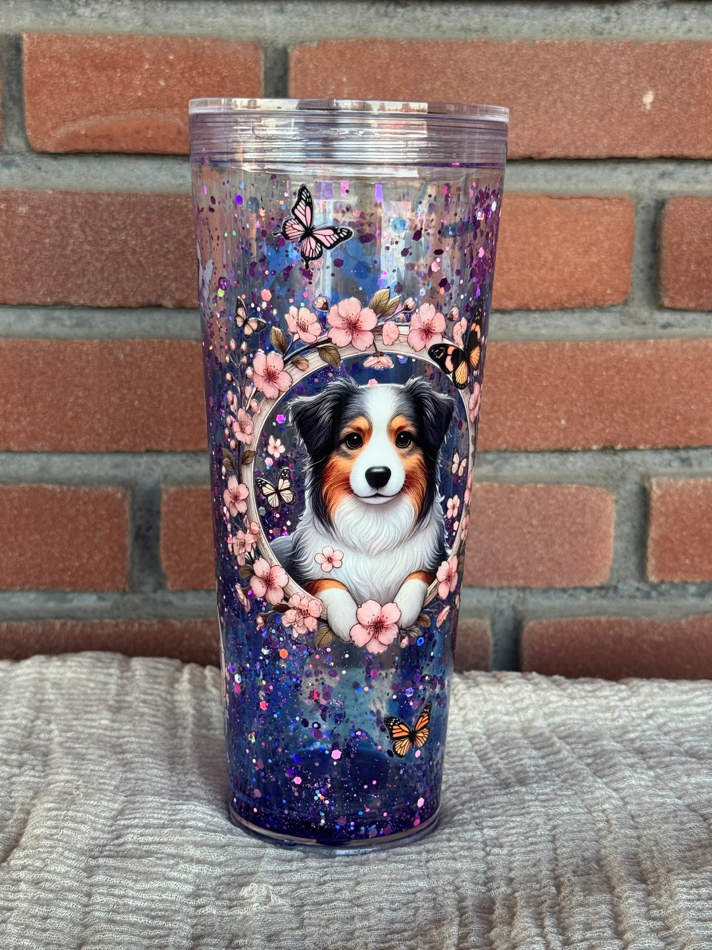 Großer Sow Globe/Glitzerbecher