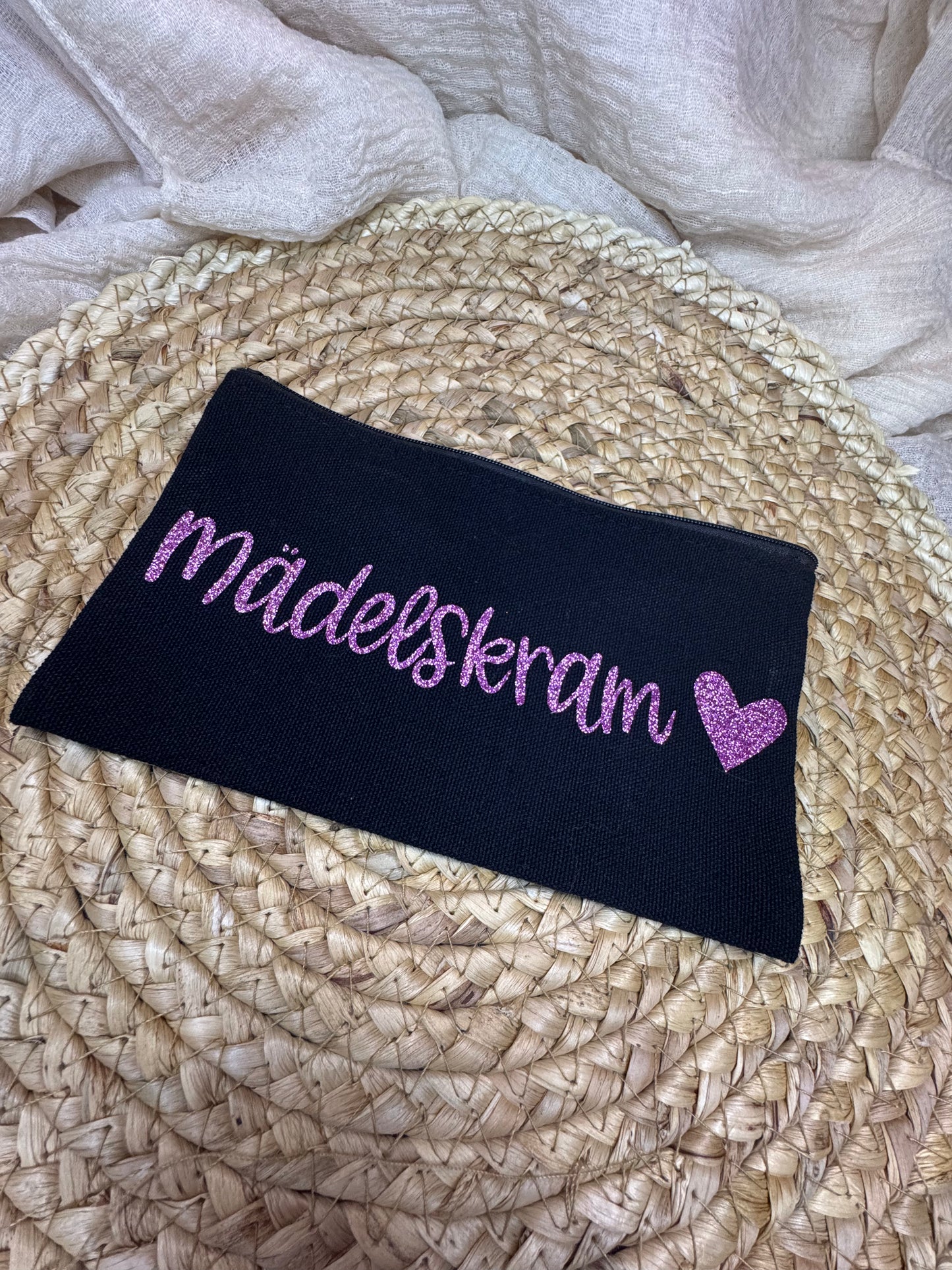 Kosmetiktasche / kleine Tasche /Federmäppchen mit Personalisierung