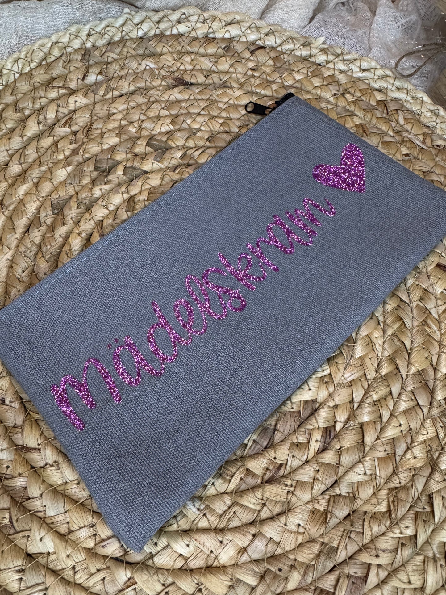Kosmetiktasche / kleine Tasche /Federmäppchen mit Personalisierung