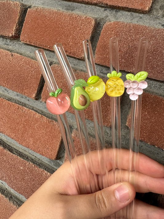 Glasstrohalm Obst