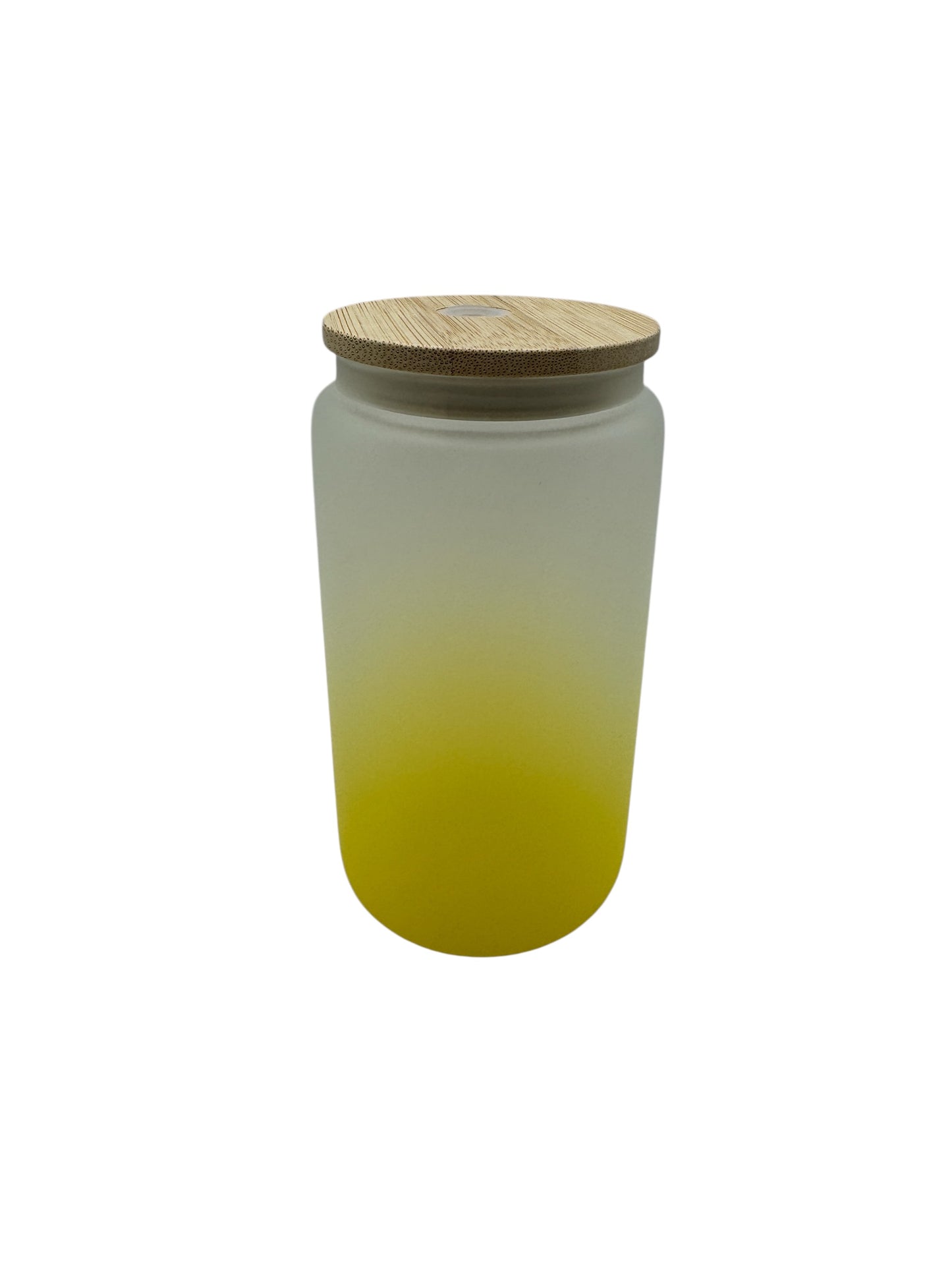 Frosted Farbverlauf Trinkgläser (Live) mit Deckel und Strohhalm