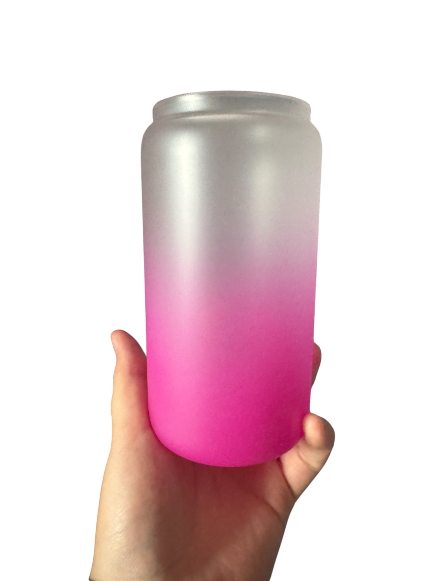 Frosted Farbverlauf Trinkgläser (Live) mit Deckel und Strohhalm