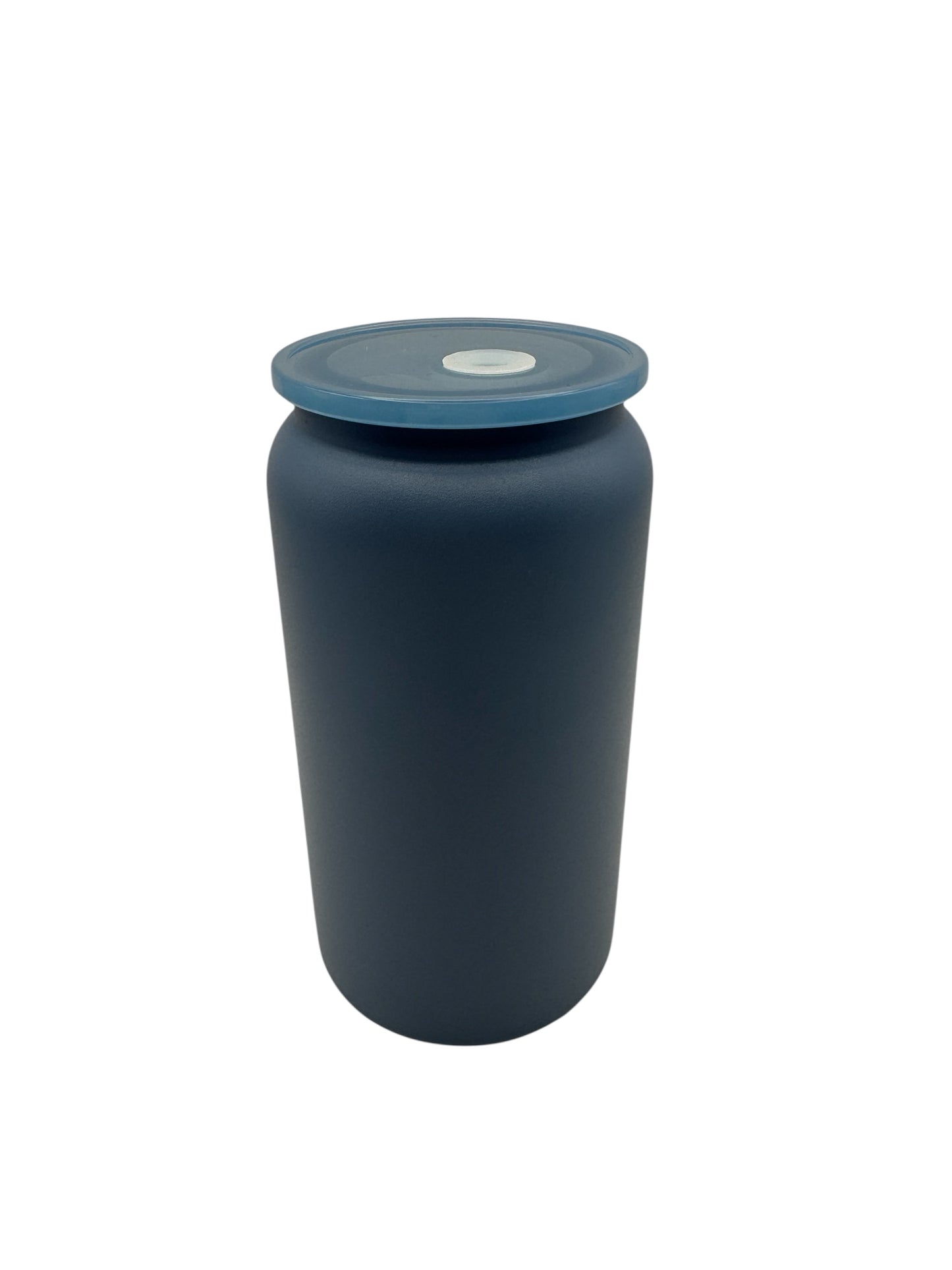 Edelstahl Becher mit Deckel und Strohhalm